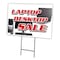 Signmission Laptop Desktop Sale Yard & Stake outdoor plastic coroplast window, C-1216-DS-Laptop Desktop Sale C-1216-DS-Laptop Desktop Sale - alternate 1